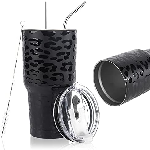 D·S 30oz Leopard Tumbler Double Wall Vacuum Insulated Travel Coffee Mug