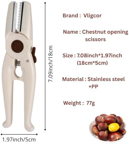 Chestnut Cutter Tool Chestnut Scissors Chestnut Peeler Chestnut Clips(2pc)