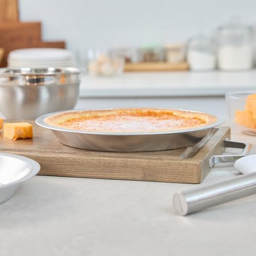 Restaurantware Aluminum Gauge Pie Pan, 12 Pack