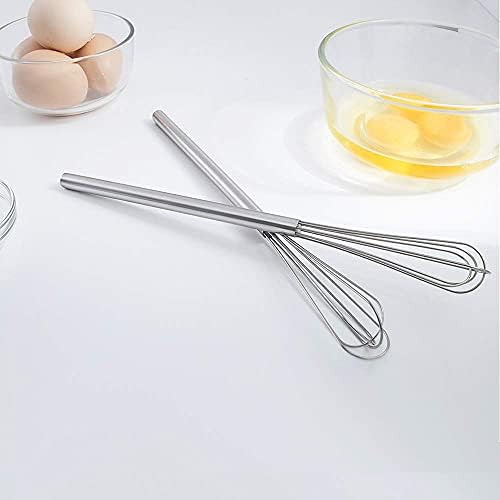 Mini Whisk, Stainless Steel Skinny Small Whisk Egg Beater for Blending, Whisking, Beating, or Stirring