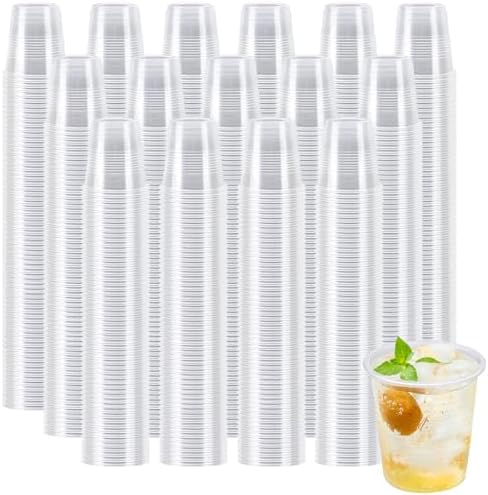 BYSNOW 1500 Pack 3 oz Clear Plastic Cups, Small Disposable Bathroom Cups