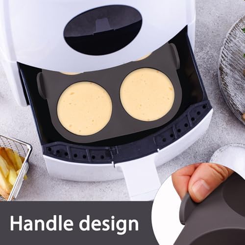 Silicone Muffin Pan for Air Fryer and Oven, 4-Cup, Set of 2