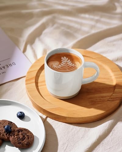 famiware Milkyway Coffee Mugs of 8, 13 oz Mug Set, Ceramic Cup with Handle