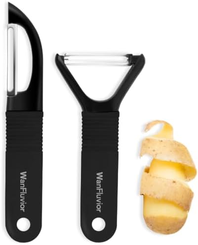 Peelers for Kitchen, Swivel Vegetable Peeler and Y-Shaped Potato Peeler