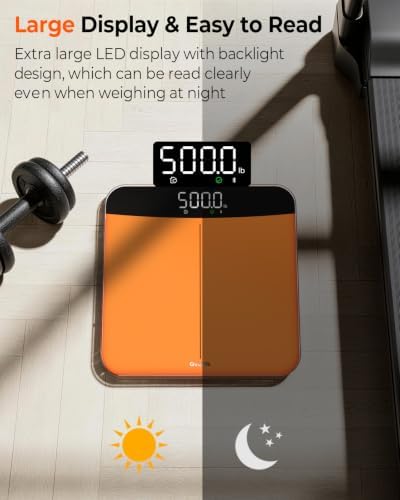 Ovutek 500lb Digital Bathroom Scale with Body Weight Trends App