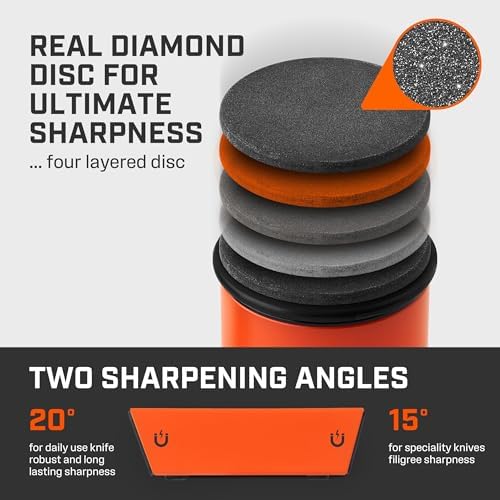 TUMBLER Pro Rolling Knife Sharpener™ (Orange)