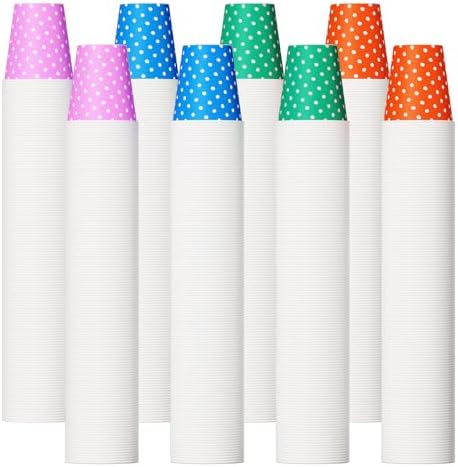 JOLLY PARTY 1000 Pack 5oz Paper Cups, Disposable Small Mouthwash Cups