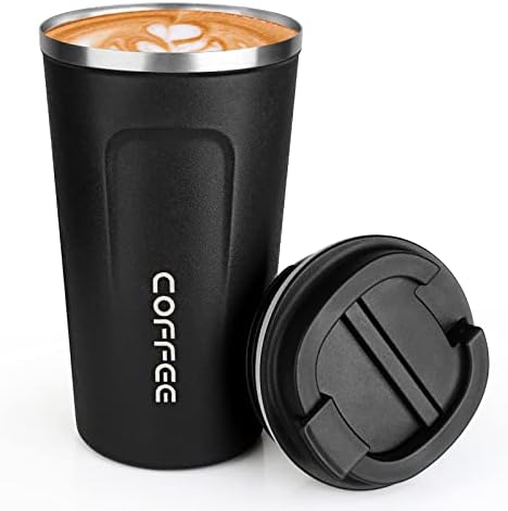 MOMSIV 17oz Travel Coffee Mug, Insulated Coffee Cup with Leakproof Lid