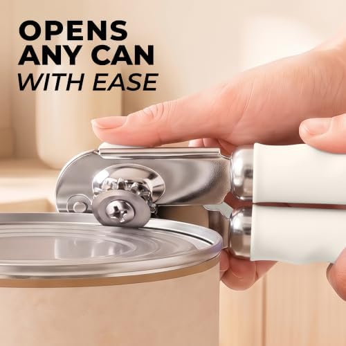 Zulay Kitchen Stainless Steel Swing Open Manual Can Opener Comfortable Grip