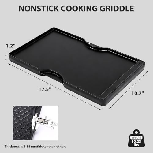 Utheer 7637 Spirit 200 Reversible Griddle, Raised-Side Ceramic