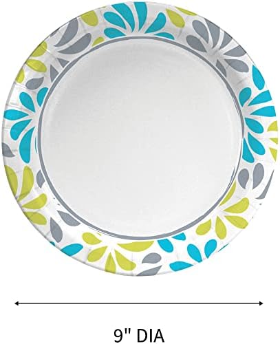 Genuine Joe Printed Paper Plates, 9" (Pack of 125)