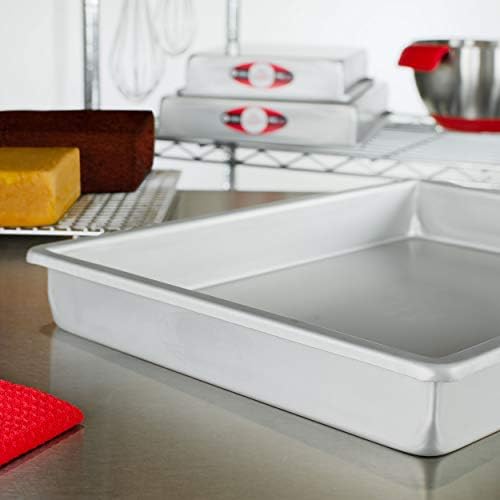 Fat Daddio's POB-12162 Anodized Aluminum Sheet Cake Pan, 12 x 16 x 2 Inch