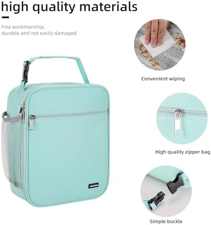 Lovoeo Lunch box Lunch bag for men women Insulated Lunchbox Lunch bags for Work Picnic Travel (baby blue)
