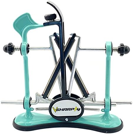 Warthog V-Sharp A4 Knife Sharpener, Diamond Rods, Metal Frame, Aqua Sky
