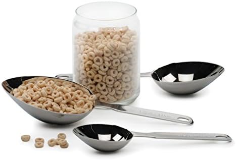 RSVP International Endurance Oval Measuring Scoop, 1/2 cup, Stainless Steel