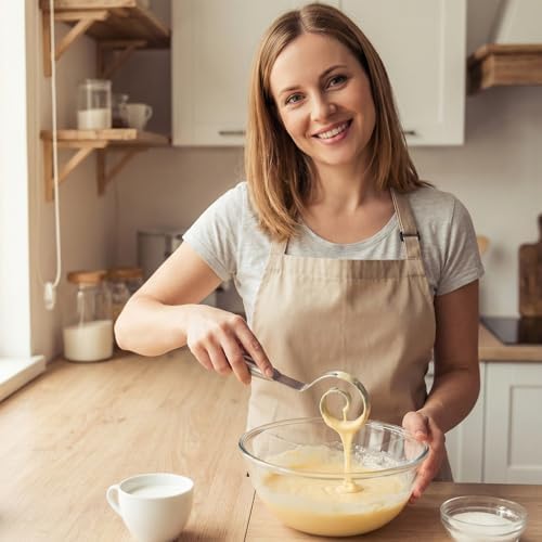 TEEVEA Danish Dough Whisk, Seamless Stainless Steel for Sourdough Bread