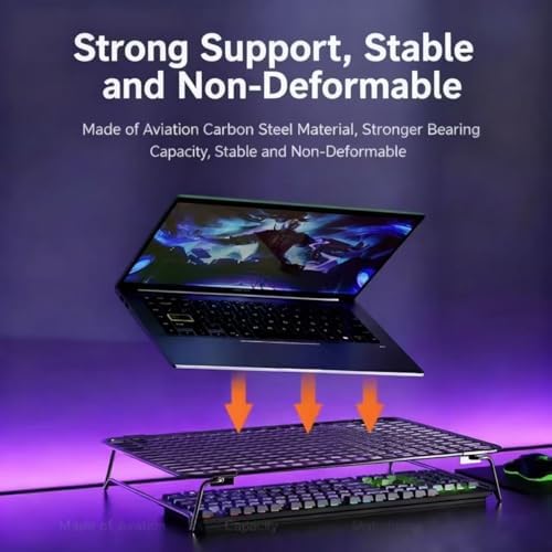 Extra Large Foldable Cooling Rack - Multi-Purpose Baking Cooling Rack for Cakes, Breads, Laptop Stand for Computer Cooling, Grill Rack with Foldable Legs (16.85" x 11.05")