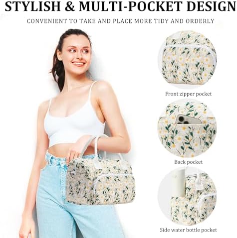MEXS Insulated Lunch Bag for Women Men Large Reusable Lunch Box Adult Leakproof Portable Cooler Tote Bags for Work Picnic