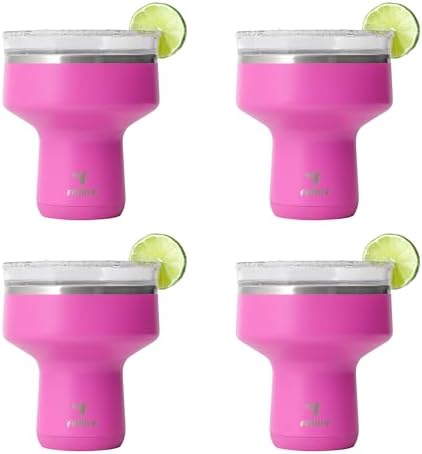 REDUCE Saltini 16oz Margarita Tumbler - Insulated Cocktail Glass - 4 Pack