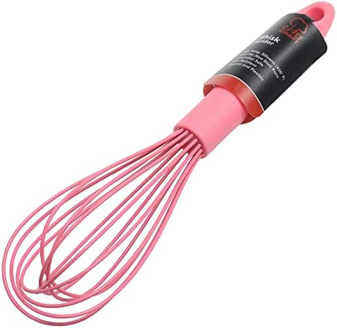 Chef Craft Premium Silicone Wire Cooking Whisk, 10.5 inch, Pink (Pack of 2)
