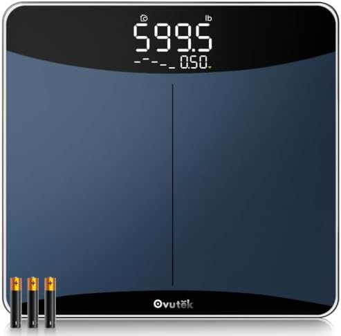 Ovutek 600lb Scale for Body Weight with Weight Trends, High Accurate, Bule
