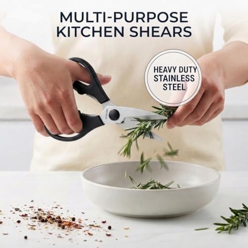 RAXCO 15-Piece Kitchen Knife Set with Sharpener, Black
