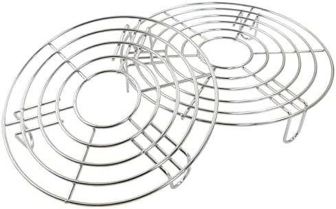 2PCS Round Cooling Racks Stainless Steel