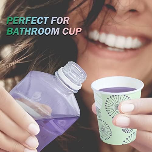 Clawsoff 300 Pack 5 oz Paper Cups Small Disposable Mouthwash Bathroom Cups