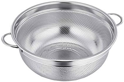 TeamFar Colander, 3qt Stainless Steel Micro-Perforated Colander Strainer