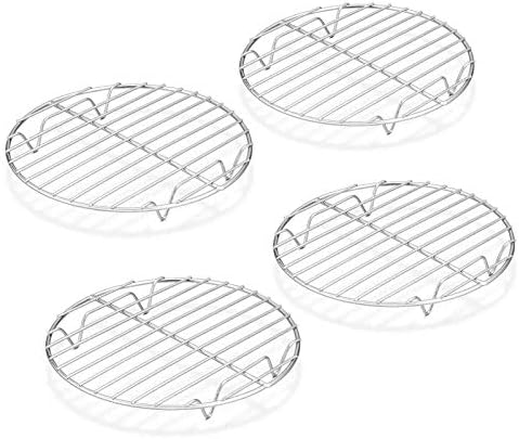 TeamFar Round Cooling Rack Set of 4, 7½ Inch Round