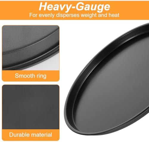 11.4 Inch Cookie Cake Pan, Round Cake Pan Round Cookie Sheet Nonstick Giant Shollow Baking Pans Cakes Tray Pans for Home Kitchen Baking