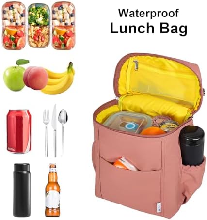NOL Insulated Lunch Bags for Women Cooler Bag Lightweight Nylon Waterproof Lunch Box for Work