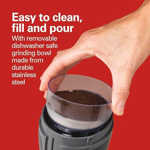 Hamilton Beach Fresh Grind Electric Coffee Grinder For Up To 12 Cups