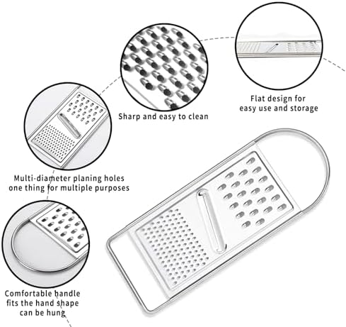 Handheld Cheese Graters for Kitchen,Mini Cheese Zester Grater with Handle