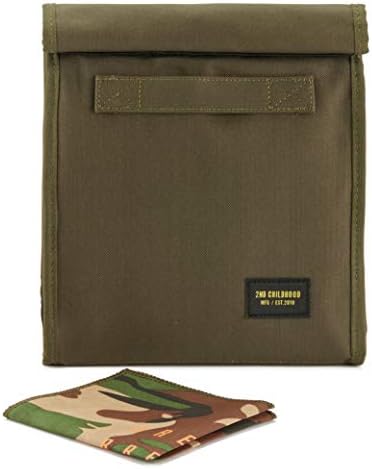 2nd Childhood Insulated Lunch Bag for Men, Durable & Reusable, Green
