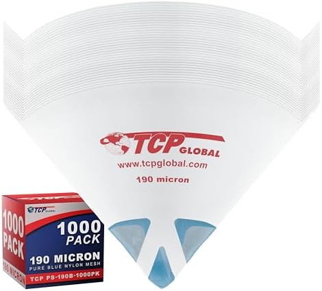 TCP Global - 190 Micron Filter Tips Ultra-Fine Paint Strainer, Case of 1000