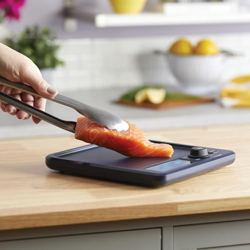 Taylor Digital Kitchen Scale with Antimicrobial Surface Plastic Body Weighs Up to 11 pounds Capacity with Hold and Tare Functions and Backlight