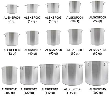 Thunder Group 60 Quart Aluminum Stock Pot