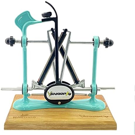 Warthog Elite A4 Knife Sharpener, Diamond Rods, Metal Frame, Aqua Sky