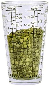 Kolder 26100 Mix N Measure Glass, Heavy Glass, Multi-Purpose Liquid and Dry Measuring Cup