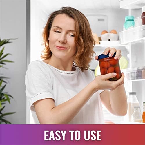 JAR HEADS Rubber Jar Opener Gripper Pad 5 Pack - Thick 5 Inch Grippers for Opening Jars Made in the USA - Jar Opener for Weak Hands & Seniors with Arthritis
