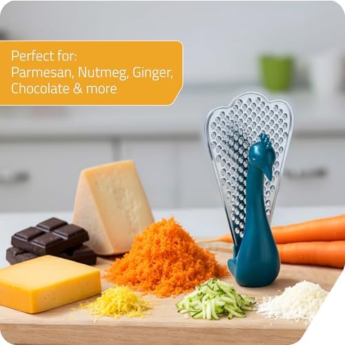 PELEG DESIGN Handheld Cheese Grater Durable Rust-Proof Metal (Grato)
