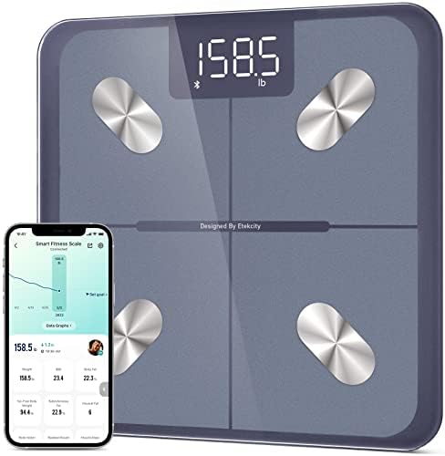 Etekcity Smart Scale for Body Weight, BMI, Body Fat, Bluetooth, Blue