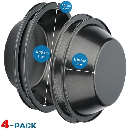 5 Inch Mini Pie Pan, 4-Pack Small Pie Tin