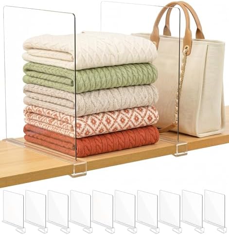 SortNStore Shelf Dividers Purse Organizer for Closet: 11" Tall (Extra Tall)