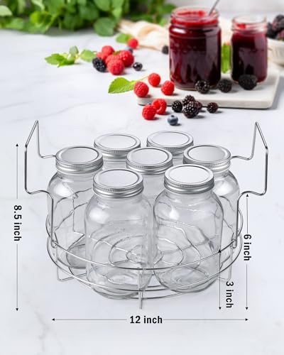Cook N Home Stainless Steel Water Bath Canning Pot with rack and Lid,