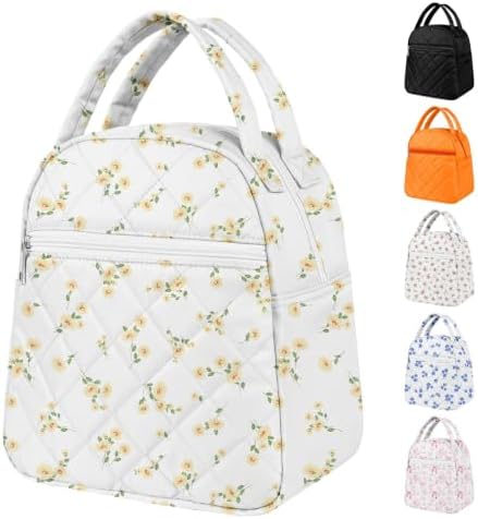 Paquesta Lunch Bag Women Stylish Quilted Lunch Boxes for Adult