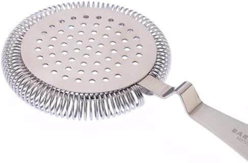 Barfly Deluxe Antique Hawthorne Spring Strainer, Stainless Steel