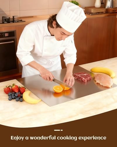 304 Stainless Steel Cutting Board for Kitchen Countertop