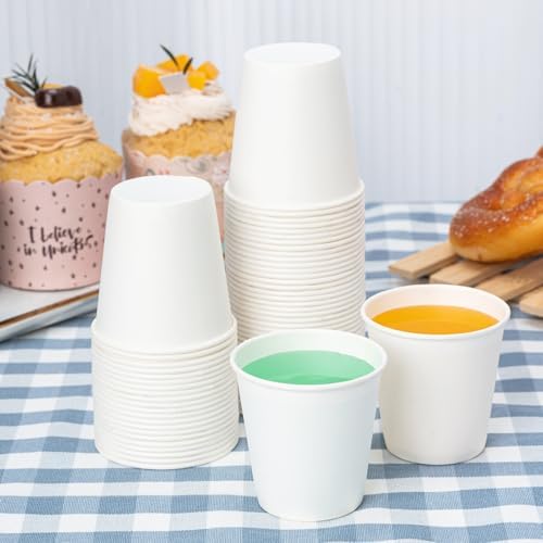 RACETOP 3 oz Bathroom Paper Cups, 200 Pack, Disposable Mouthwash Cups
